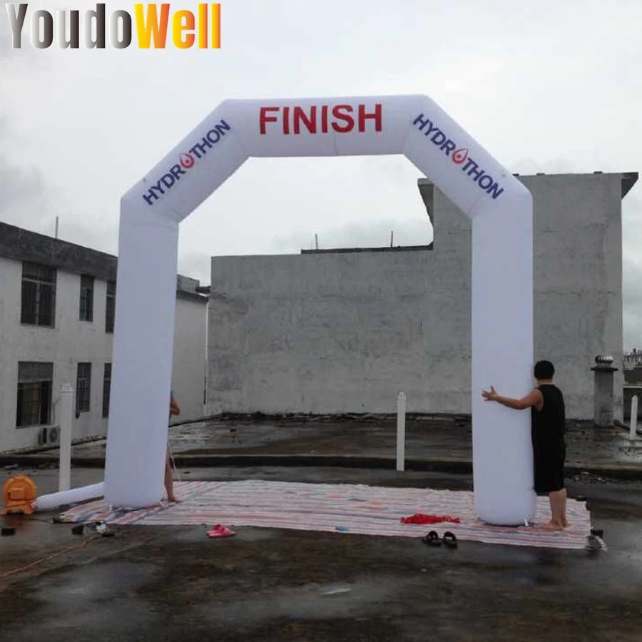 Inflatable White Arched Advertising Campaign