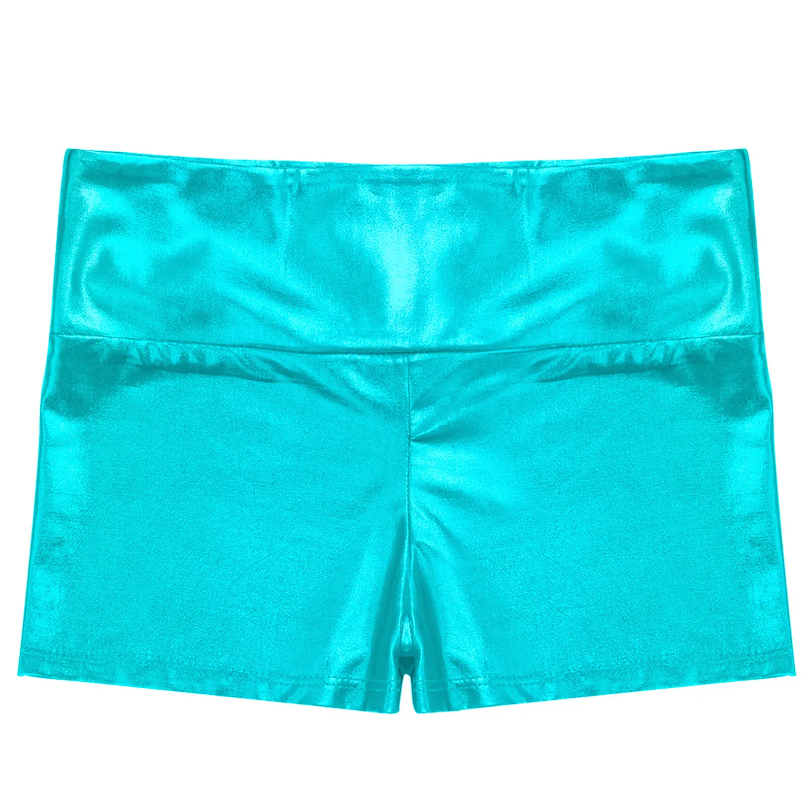 Pantalones cortos de baile de Ballet para niñas, ropa deportiva brillante metálica, pantalones calientes, pantalones cortos de bailarina de entrenamiento gimnástico para actuaciones