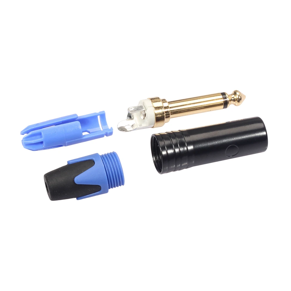 6.35mm Mono Jack DIY Guitar Accessories Male Plug Microphone Plug Music Pro Audio Audio Cable Cable Jack Universal Practical