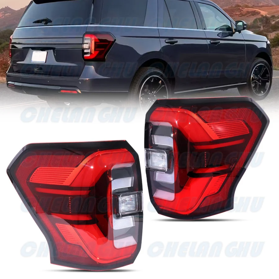 For Ford Expedition 2022 2023 2024 Car High configuration LED 5 Pin Tail Light Rear Lamp Brake Light NL1Z13405-F NL1Z13404-F