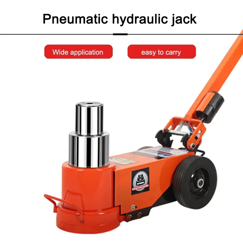 0.8-1.2Mpa Pneumatic jack 30 tons new V big car hydraulic thousand gold top double section auto repair