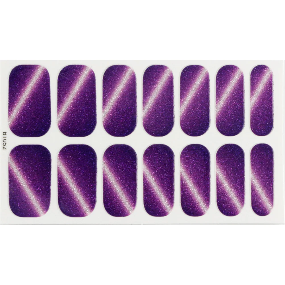 

7 Sheets Cat Eye Nail Stickers Shiny Breathable Self-Adhesive Nail Art Decals Unique Design Manicure Decoration for Women Girls