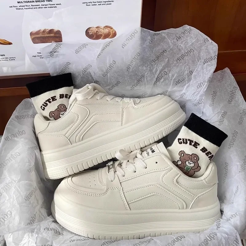 Shoes for Women Sneakers Platform Casual Mesh Tenis Lady Sock Wedge Solid Color Breathable Knit Female 2024 Chaussure Shoe Femme