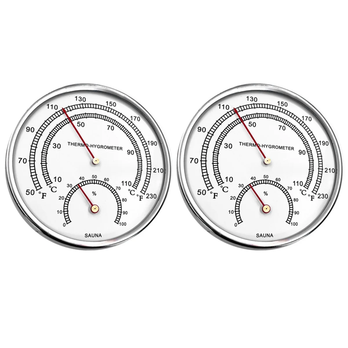 

ABIS-2 in 1 Sauna Room Thermometer and Hygrometer, Foldable Design for Sauna, Hotel, Bathroom Temperature Measure Tool
