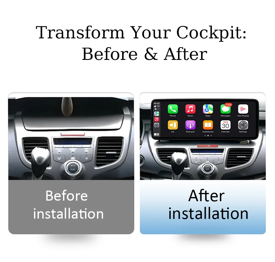 HD For Honda Odyssey 2004-2008 12.3 inch IPS Android 16 BT 4G CarPlay GPS Navi DSP Split WiFi Stereo Multimedia Screen Head Unit