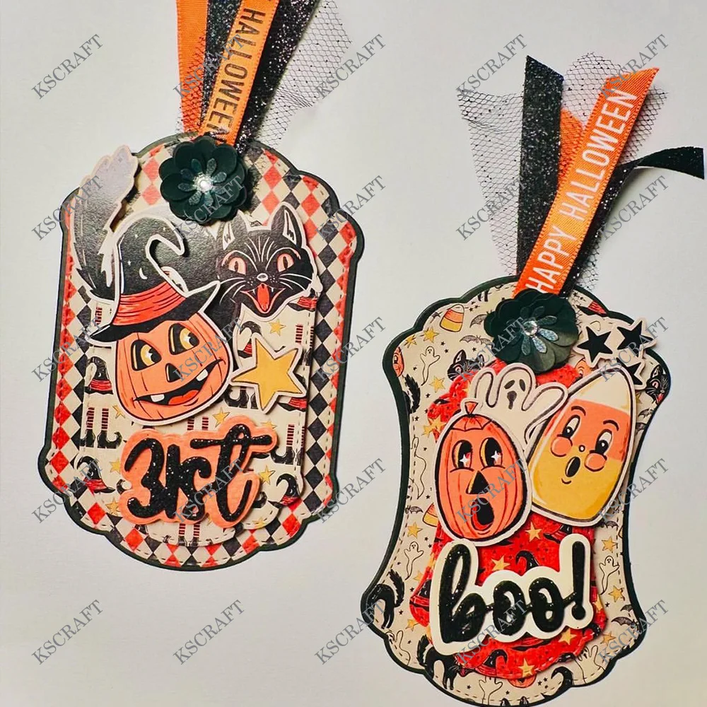 KSCRAFT Shabby Chic Tags Cutting Dies Stencils for DIY Scrapbooking Decorative Embossing DIY Paper Cards