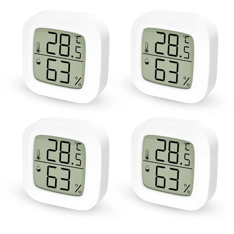 Indoor Home Thermometer Set,Digital Thermometer Hygrometer Mini LCD Indoor Ambient Thermometer, Digital Thermometer