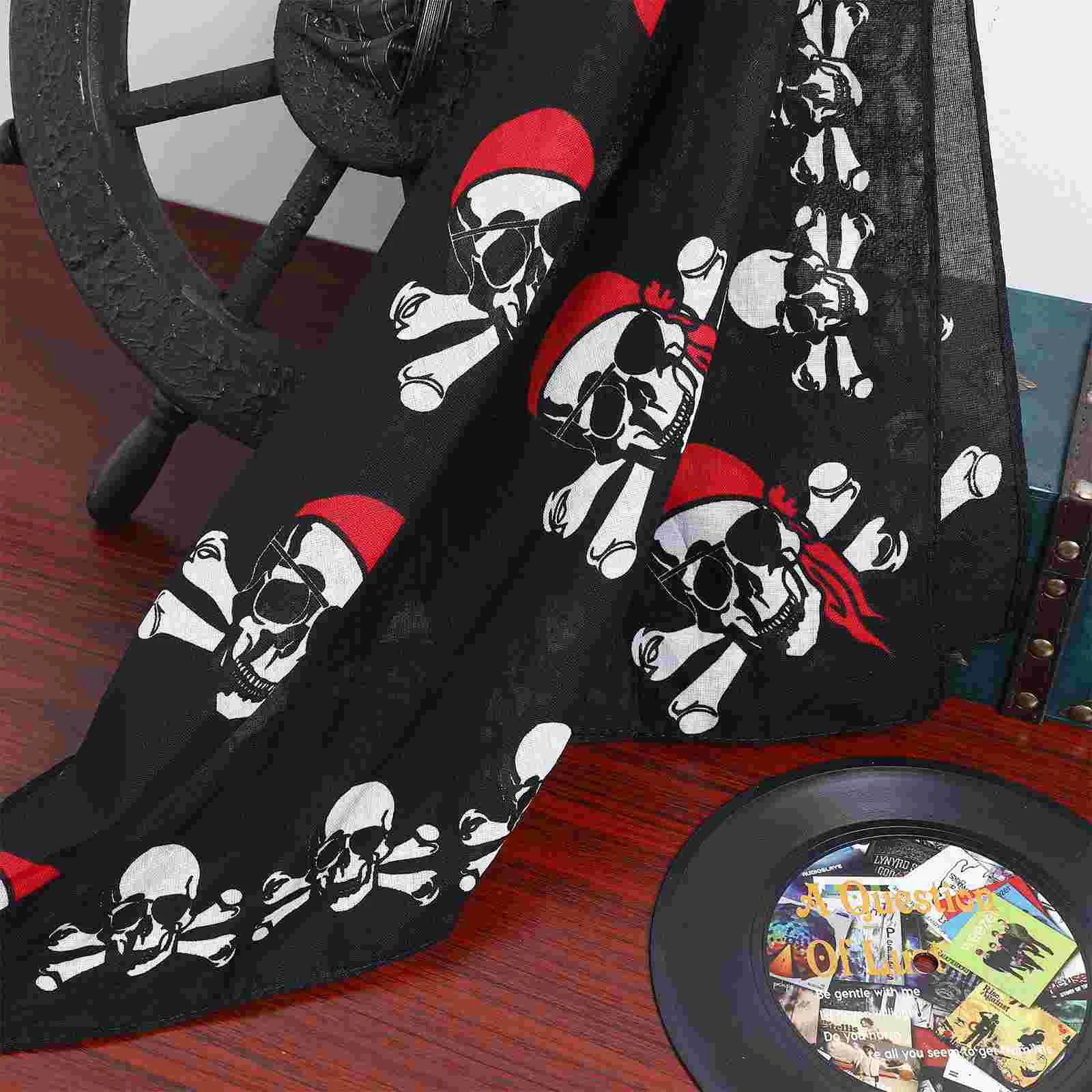 6 Pcs Pirate Costume for Women Hat Woman Skull Bandana Decorate Hair Accessories