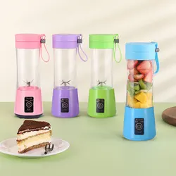 Mini bottiglia per frullatore da 400ml ricarica USB spremiagrumi automatico fresco frullatore multifunzionale per spremiagrumi per viaggi in ufficio a casa