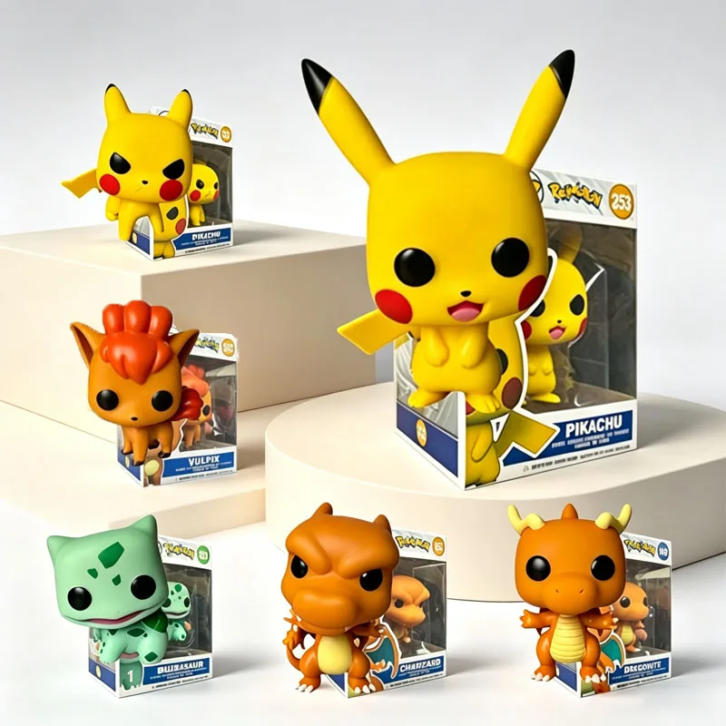 Niedliche Pocket-Monster Vinylfigur, Anime-Sammlerfigur, Schreibtisch-Dekoration, Geschenk für Cartoon-Fans, Jugend-Hobby-Geschenk