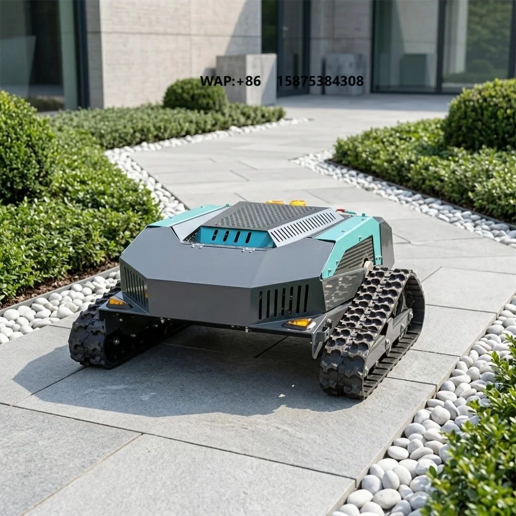 

Remote Control Mobile Lawn Mower Powered Crawler Industrial Grass Cutter Machine Price