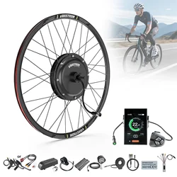 Varstrom 1000W Hub Motor Wheel 48V Electric Bicycle Conversion Kit Gearless Brushelss Motor Rear Drive Ebike Kit 26-29 inch 700C