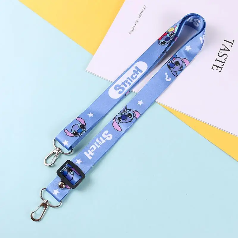 Cute Stitch Disney Anime Retractable Crossbody Strap Cell Phone Lanyard Tag Bag Charm Satchel Lanyard Girls Christmas Gift