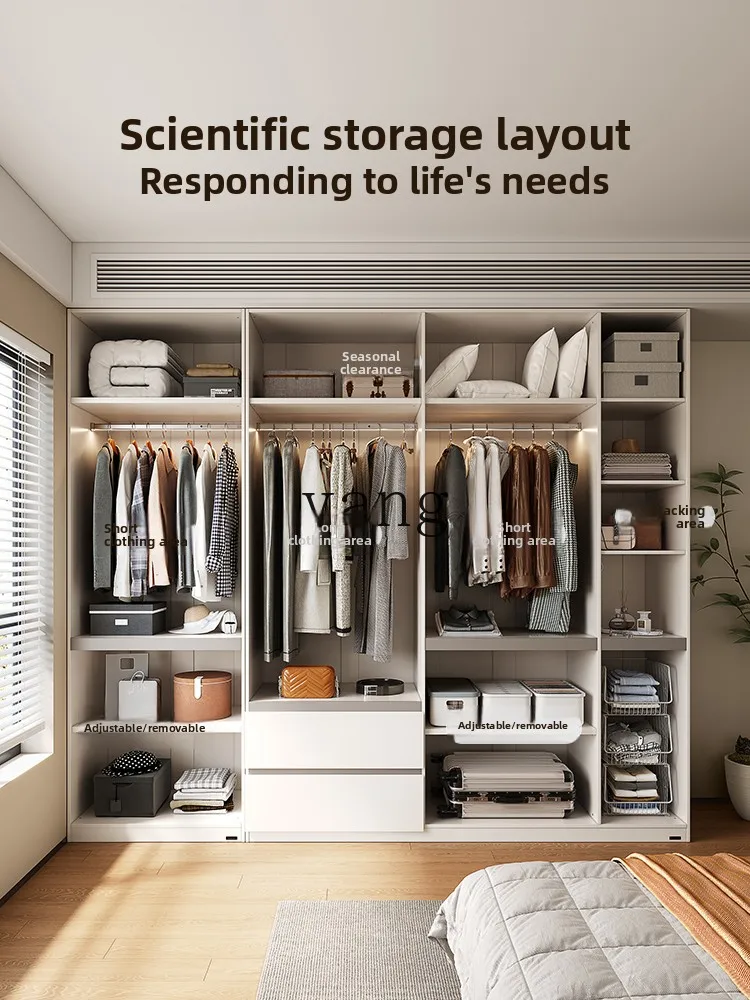 LH finished wardrobe household bedroom segmented wardrobe hole board edge cabinet furniture