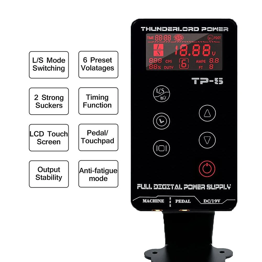 Tattoo Voeding Tatuagem Voor Tattoo Machines Touchscreen Bron TP-5 Digitale Lcd Make-Up Dual Tattoo Voedingen