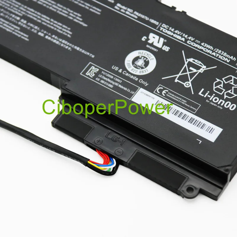 43WH Original New Laptop Battery for  L45 L45D L50 S55 P55 L55t P50 P55 S55 PA5107U-1BRS PA5107U 14.4V