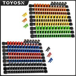 ABS Socket Organizer Holder Trays for Toolboxes, 1/4 , 3/8, 1/2, Portable Socket Clip Rail Holder