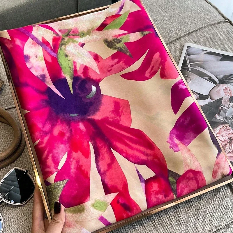 

Design Satin Silk Shawl Hijab Scarf Women Fashion Summer Sunscreen Beach Stole Wraps Bufanda Female Headkerchief Echarpe New