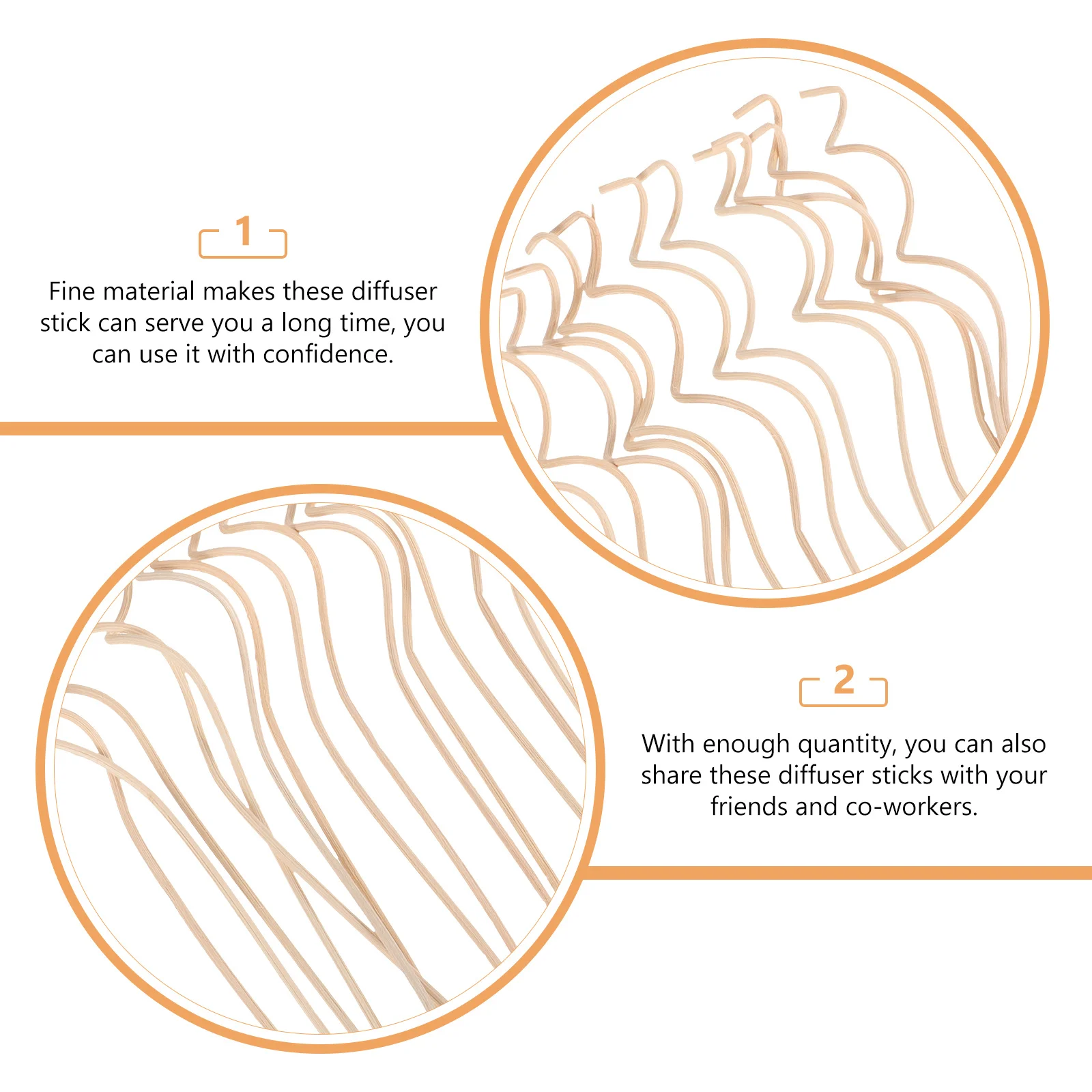 

20Pcs Reed Diffuser Sticks Natural Rattan Replacement Fragrance Oil Diffuser Sticks Room Aroma Accessory Portable Aroma Reeds