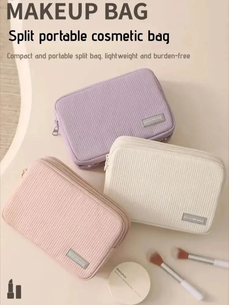 

Дорожная косметичка, косметический органайзер, водонепроницаемая сумка для туалетных принадлежностей, большой вместительный прозрачный карман, портативное хранилище для женщин