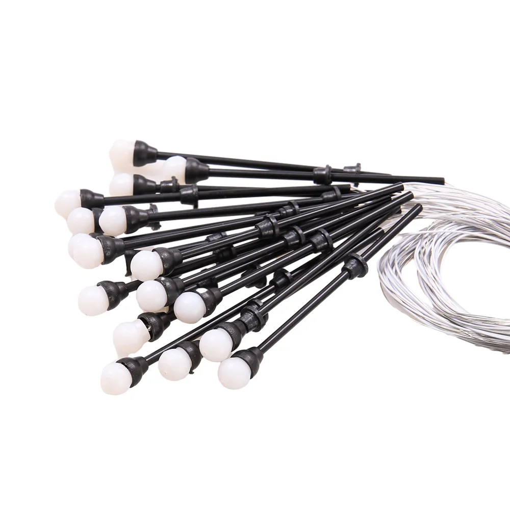 10 peças 6.5v modelo de lâmpada em miniatura luz para fazer modelo diy/layout de trem ferroviário/paisagem de mesa/iorama