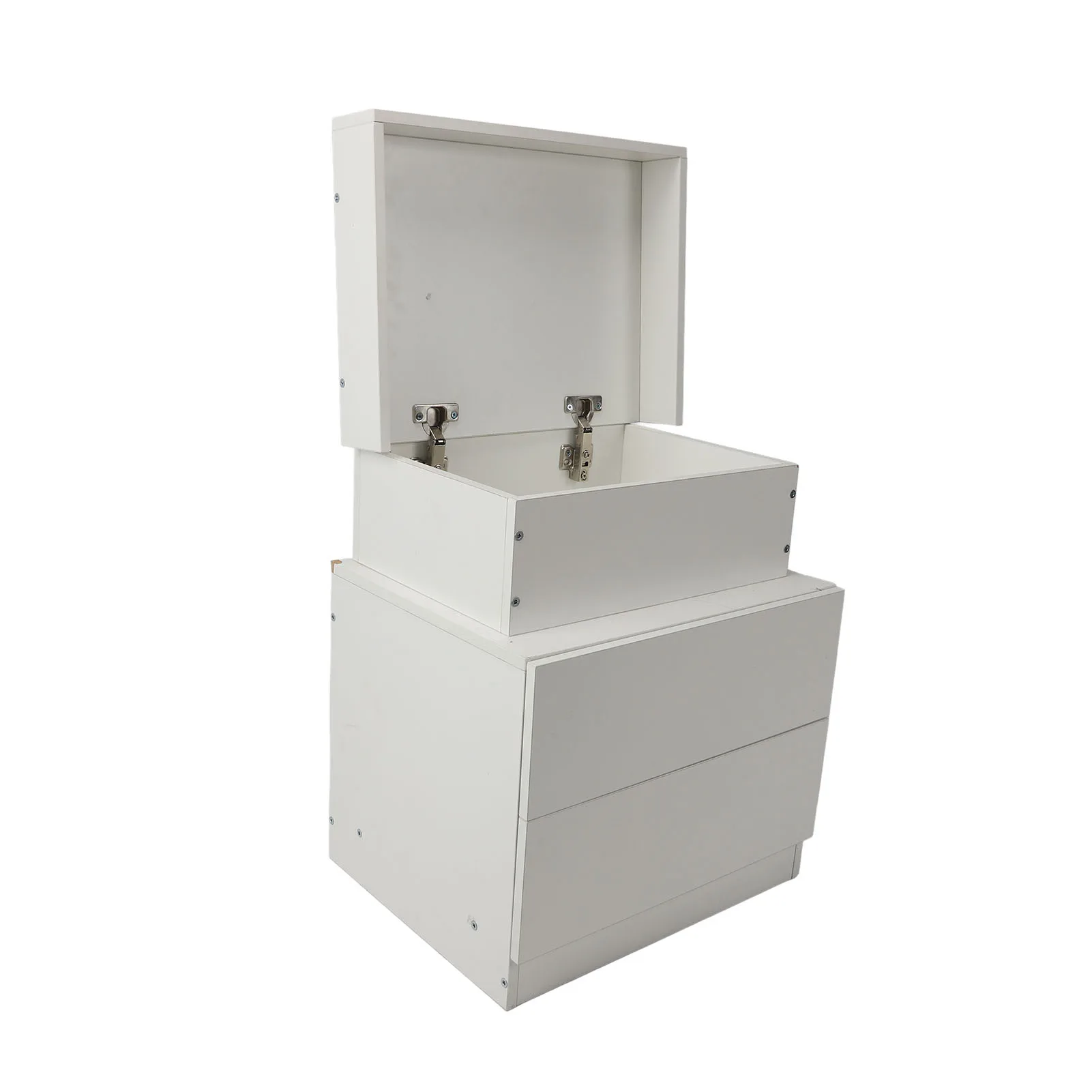 

Bedside Cabinet MDF Chipboard High Gloss Finish Large Capacity Nightstand