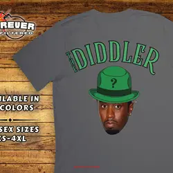 The Diddler Inappropriate P Diddy T Shirt Raunchy Humor Rude Comic Theme Meme Dark Offensive Hip Hop Parody