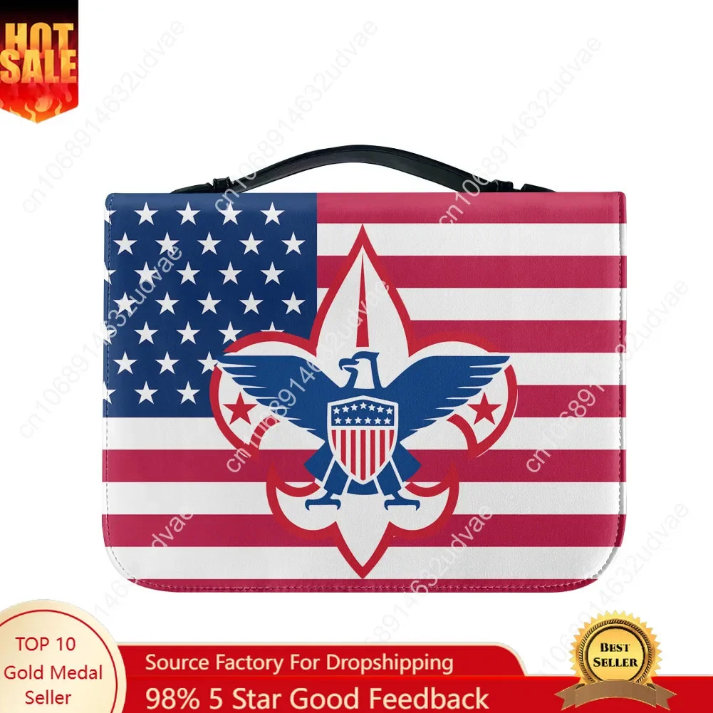 Scouts of America Made Bible Bags Christian Gifts Personalized Covers Bible Waterproof Leather Bag High Quality Package Case