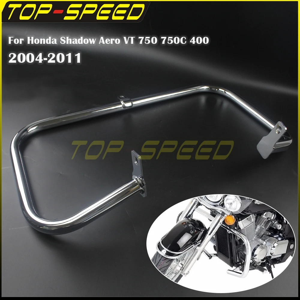 

Для Honda Shadow Aero VT750 VT750C VT400 2004-2011 мотоциклетная хромированная защита двигателя, защита от ударов на шоссе, бампер