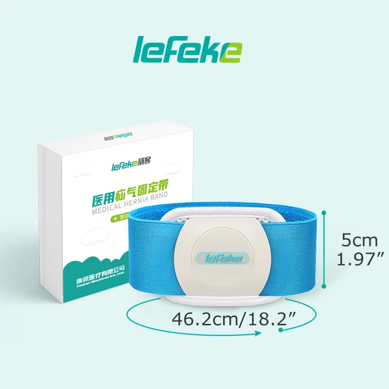 Lefeke Newborn Hernia Belt Comfortable Breathable Baby Hernia Pad Baby Belly Button Band Elastic Baby Abdominal Binder