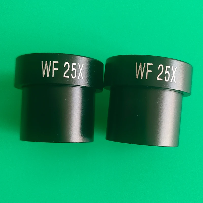 1 PCS 2PCS All Metal WF25X Microscope Eyepiece Interface size 23.2mm Mount For Biological Microscope