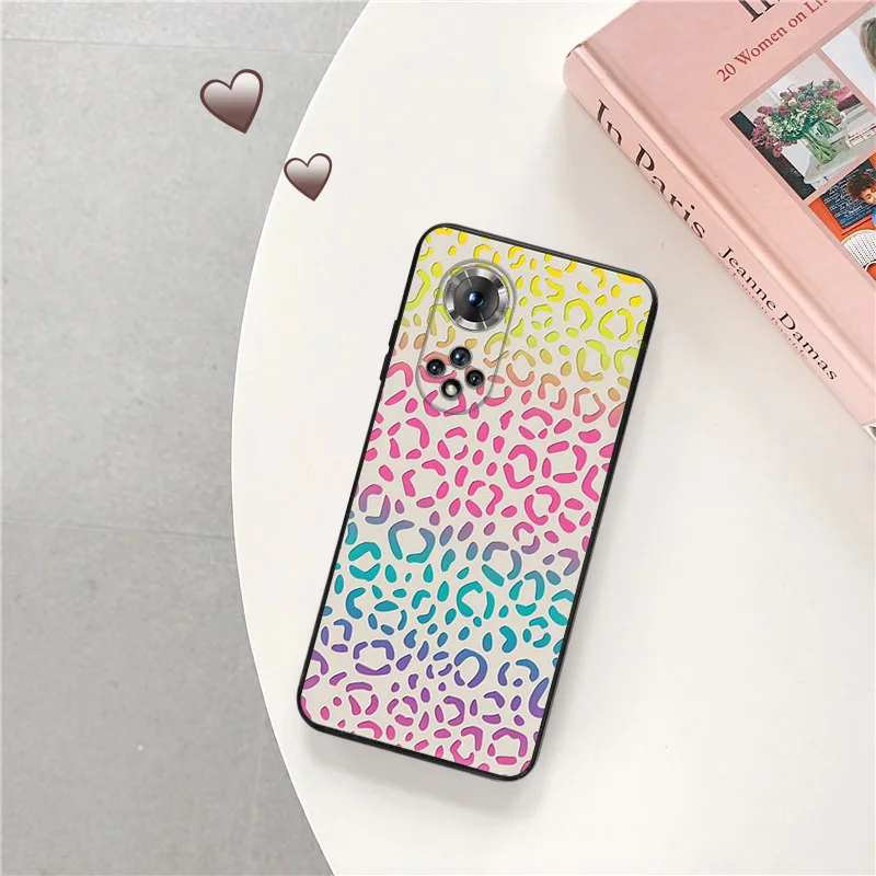 Silicone Black Phone Case for Honor x8b Magic5 x9 x7 b x6 x8 a 90 70 8x Colorful Leopard Snake Scales Pixel 6a 7a 8a 8 Pro Cover