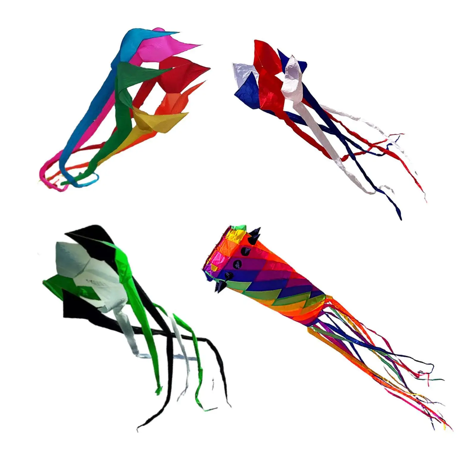 Soft Kite Popular Rotating Tube Kite Colorful Easy to Use Decorative Spinner Kite Flyer Kite for Park Sports Grasslands Sea