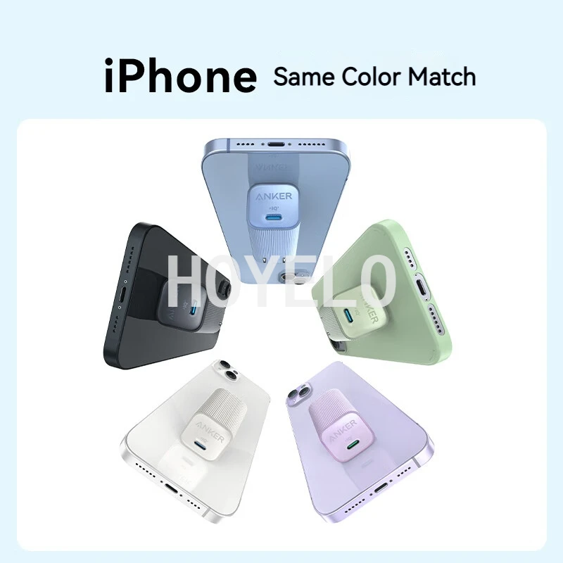 شاحن Anker-nano ultra لسلسلة آيفون وجالاكسي ، pps قابل للطي ، pps ، شاحن سريع ، 30 واط ، 50 واط ، piq