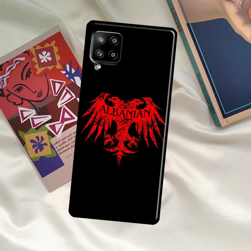 Albania Flag Eagle Cover For Samsung Galaxy A14 A34 A54 A12 A22 A32 A52 A72 A13 A23 A33 A53 A52S A71 A51 Case