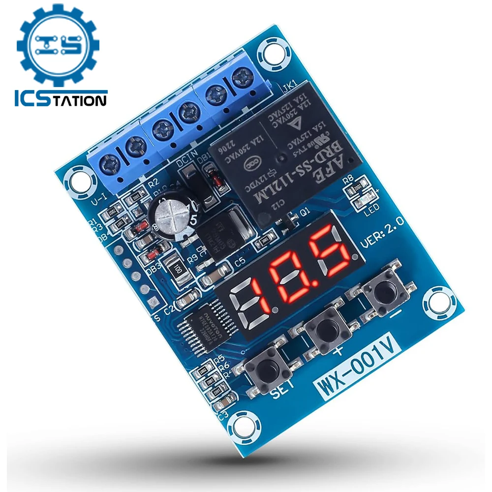 Battery Voltage Monitor Module Low Voltage Cut Off Charge Discharge Protection Board for 0-99V Lead Acid Li Battery Solar Panel