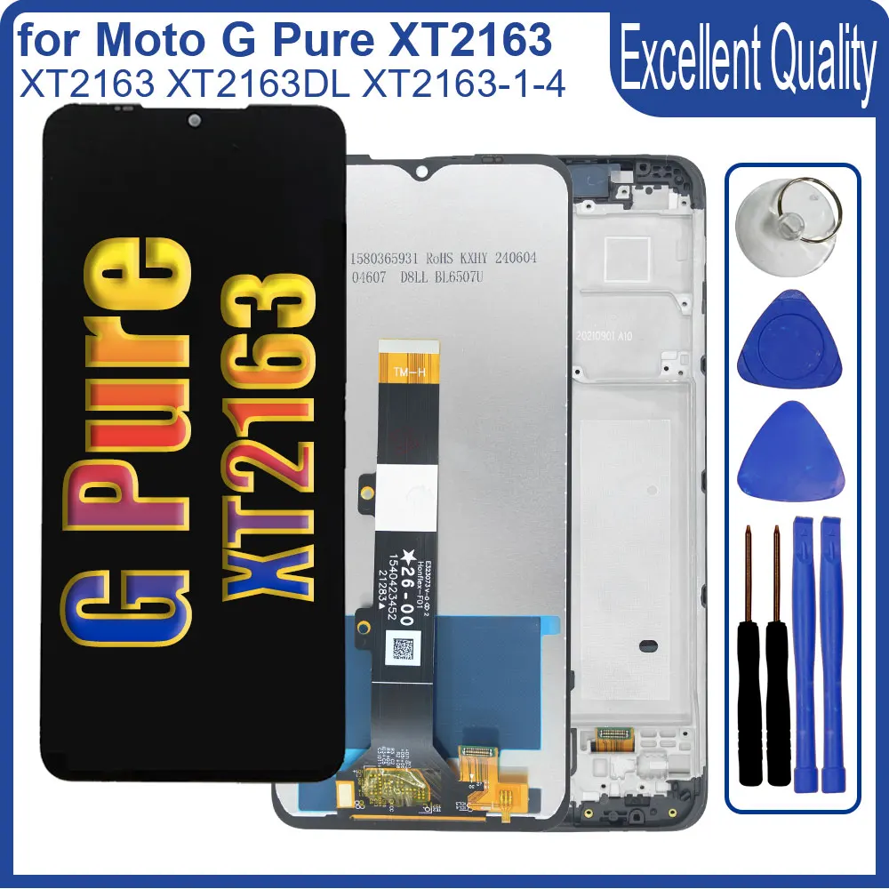 

New LCD For Motorola Moto G Pure XT-2163 LCD Display Touch Screen Digiziter Assembly Replacement for Moto G Pure XT-2163DL LCD