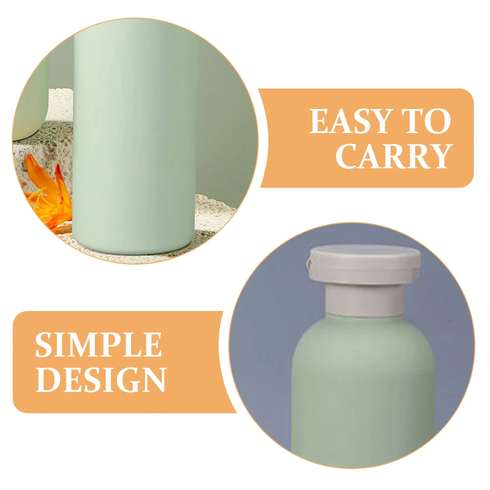 

4pcs Avocado Shower Gel Bottle Shampoo Containers Refillable Travel Size Empty Bottles for Liquid Soap Dispenser Bathroom Lotion