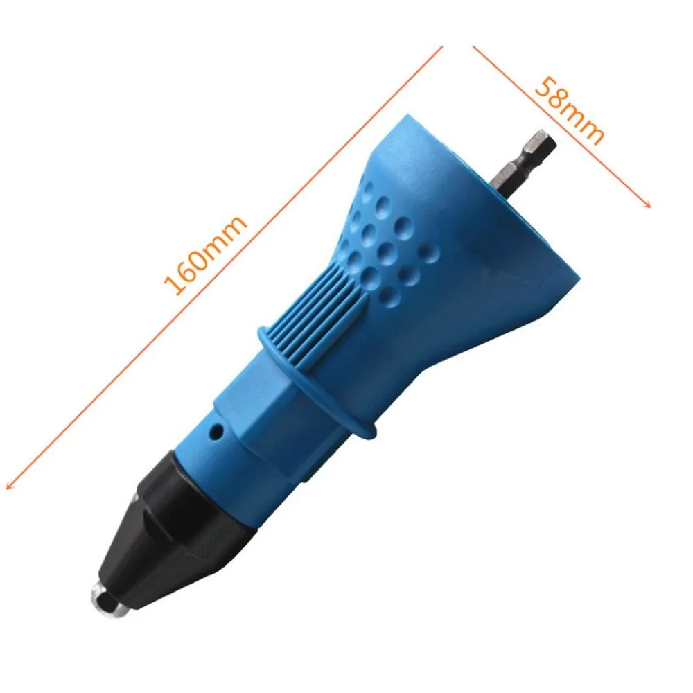 Electric Riveter Rivet Gun Riveting Tool Cordless Drill Riveter Cordless Riveting Drill Adaptor Nut Manual Riveter Rivnut Tool