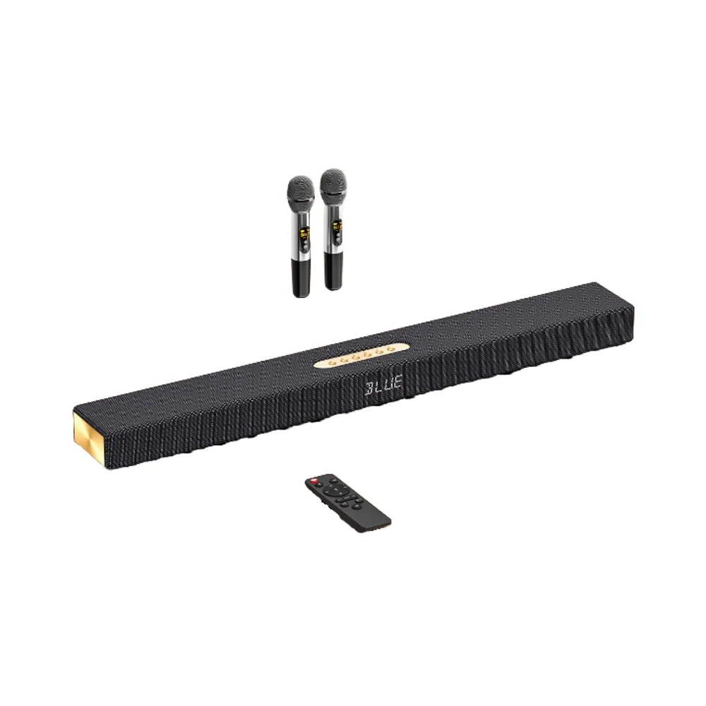 

High-quality 600K Bluetooth Soundbar TV Speaker, 2.1 Home Theater Karaoke Speaker With Subwoofer And Microphone