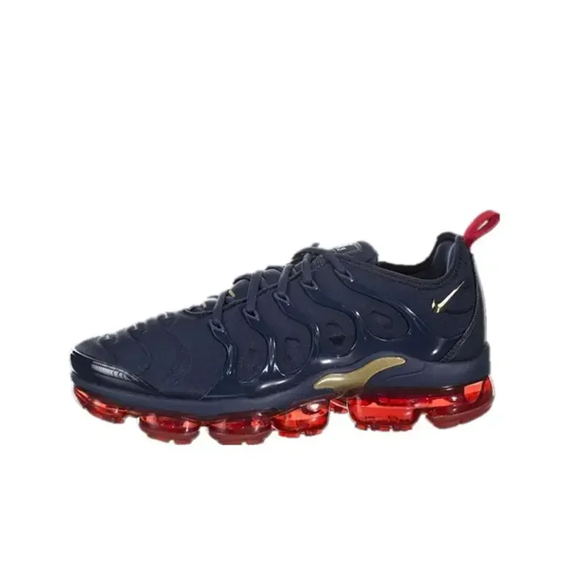 Nike Vapormax Plus TN Men Running Shoes Fashion Casual Air Cushion Sports Sneakers Navy Anti-slip and Wear-resistant