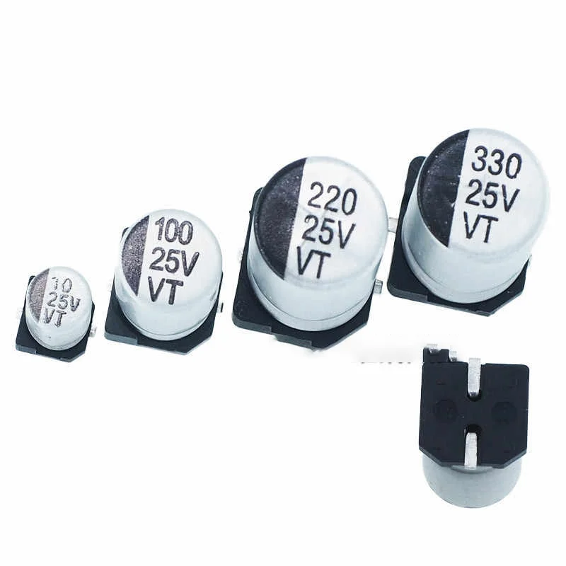 25V Surface Mount Aluminum Electrolytic Capacitor - 10/22/33/47/100/220/330/470/1000/2200μF