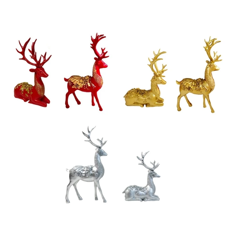 

Elegant Mooses Statue Resins Elk Ornament for Modern Decoration Enthusiasts Dropship