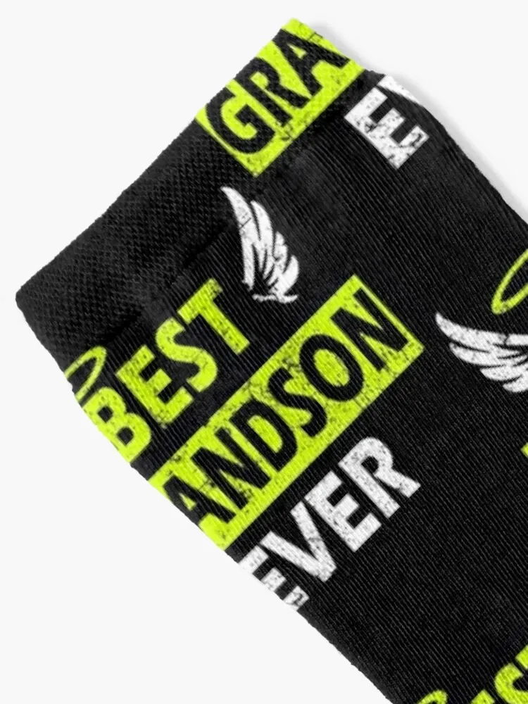 Best Grandson Ever - Perfect Gift Design with Wings Socks gift Run Soccer luxury Men's Socks Women's