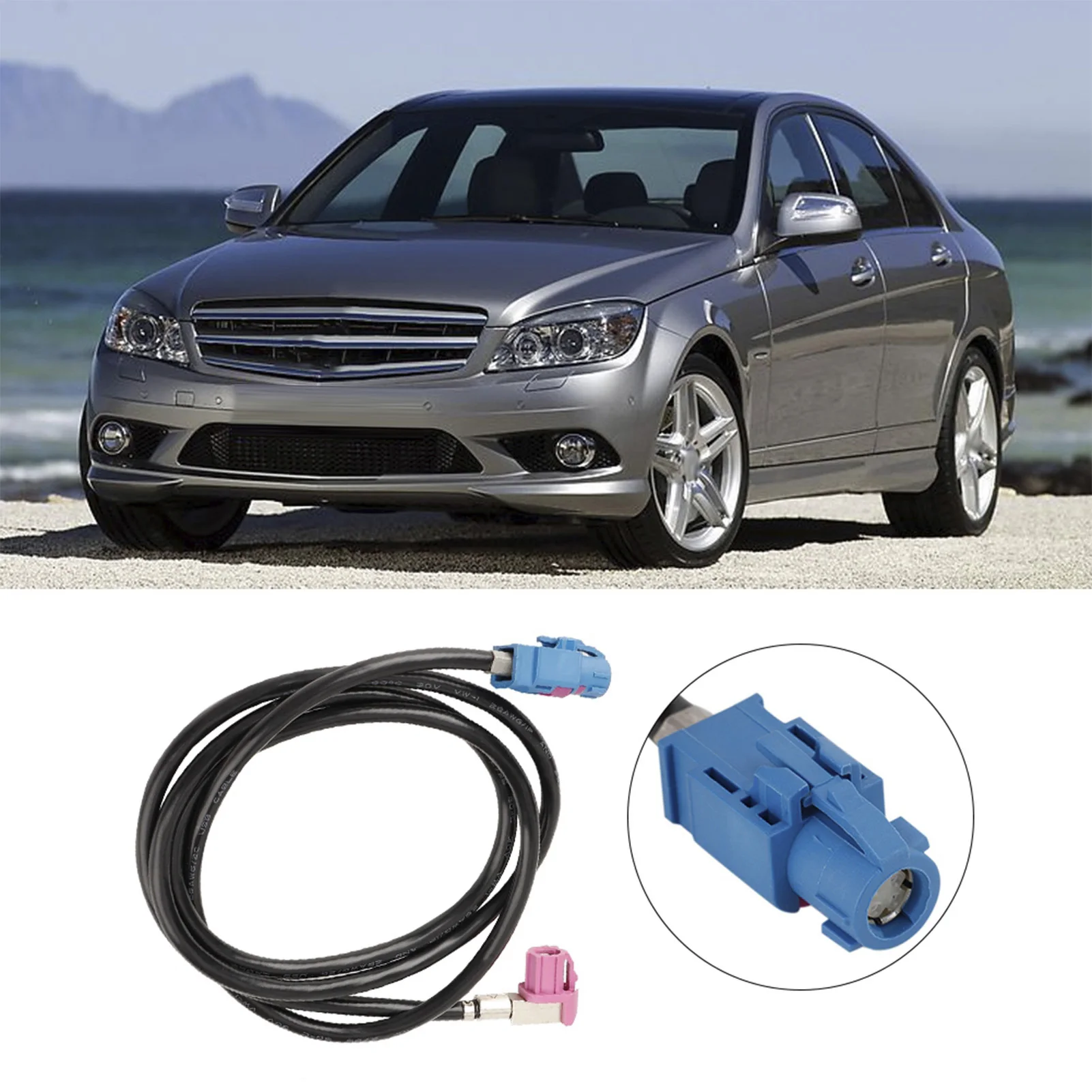 Cable de Audio para coche, Cable de línea de vídeo LVDS, compatible con Mercedes Benz, navegación GPS, línea de vídeo LVDS