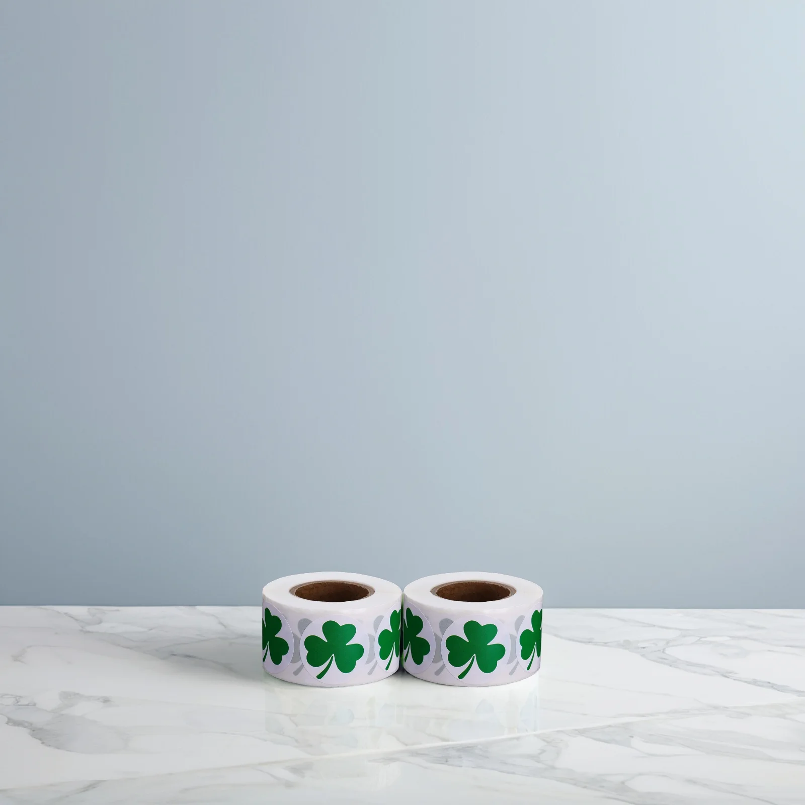 

3 Rolls Clover Labels Stickers Self Adhesive Shamrock Tags for Envelopes Craft Supplies Irish Theme