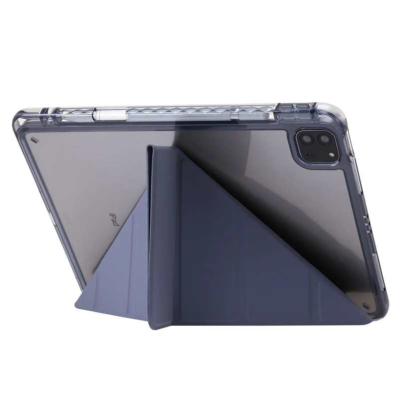 Funda For iPad Air 13 Pro 13 2024 Case With Pen Holder Acrylic Clear Hard Back Stand Smart Case For iPad Air 11 Pro 11 2024 Case