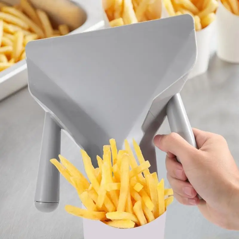 D0AB Efficient Transfer Double Grip Design Spoon Plastic Texture for Food