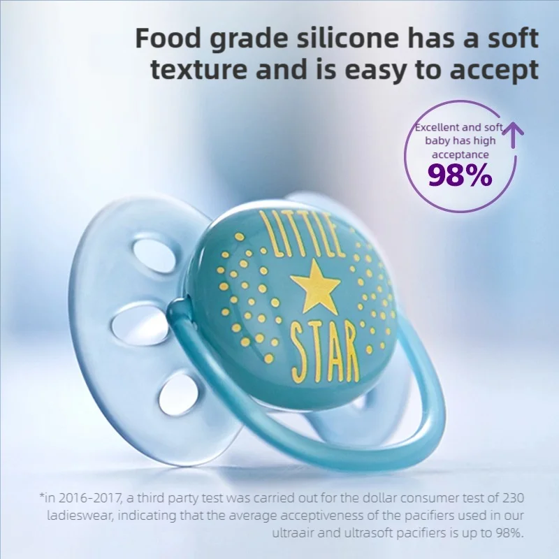 PHILIPS AVENT Soothing Pacifier for Newborns 0-18 Months – Silicone| Anti-Colic Ventilated Design | BPA-Free & Odorless