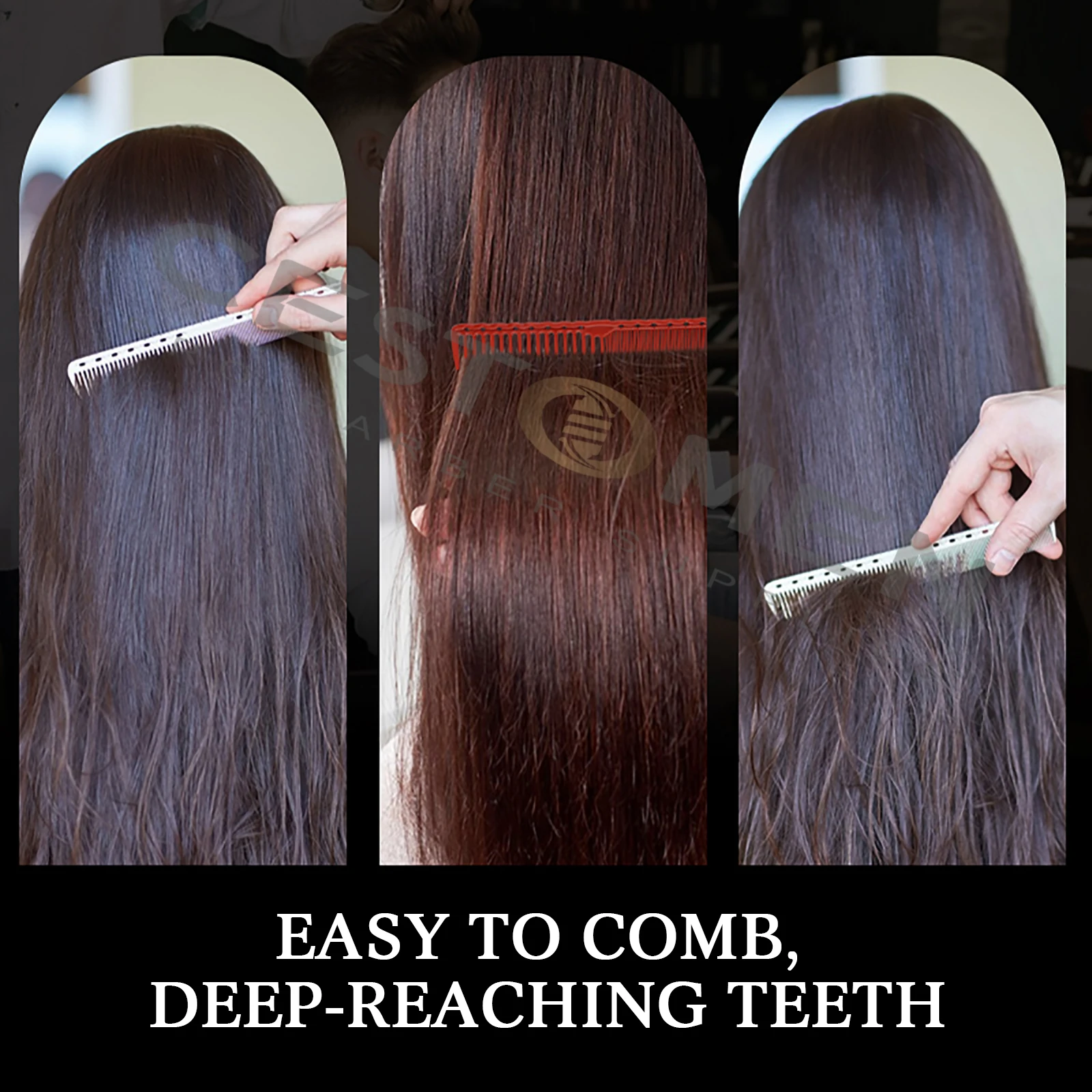 أحدث برو المصمم مدبب مشط مقاومة للحرارة النساء السلس أمشاط الشعر صالون الحلاقة قص الشعر مشط للرجال أدوات تصفيف الشعر